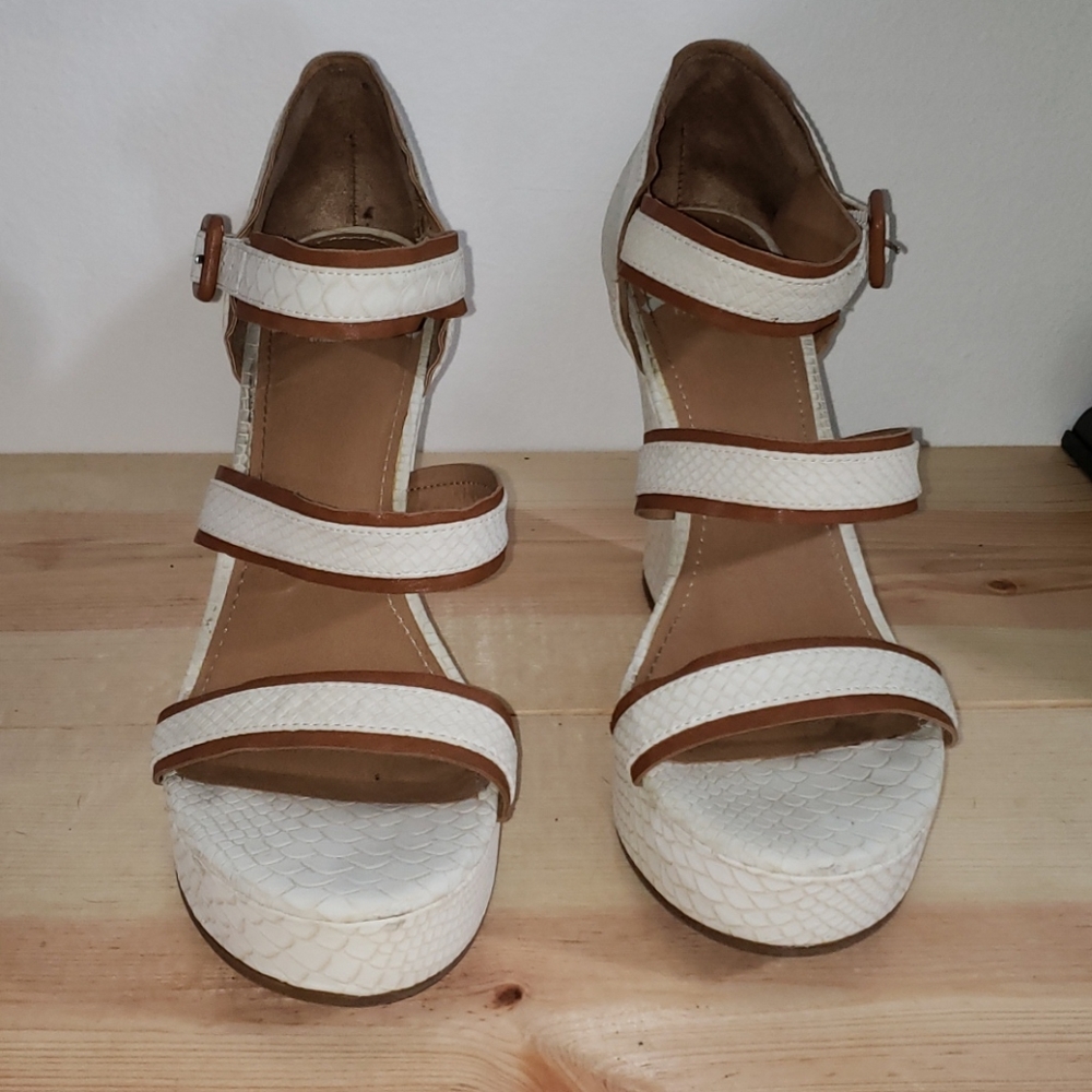 White wedge sandals - 255